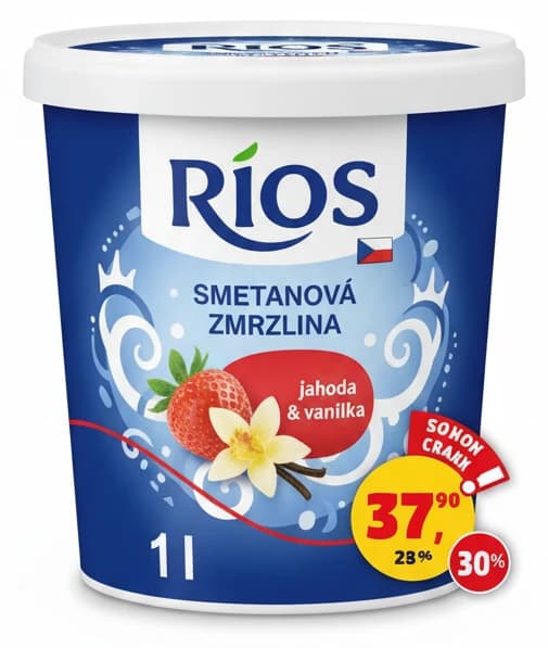 Smetanová zmrzlina Rios