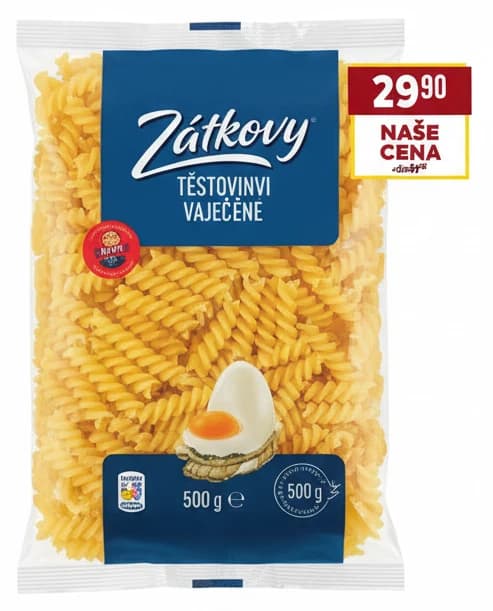 Zátkovy Těstoviny vaječné