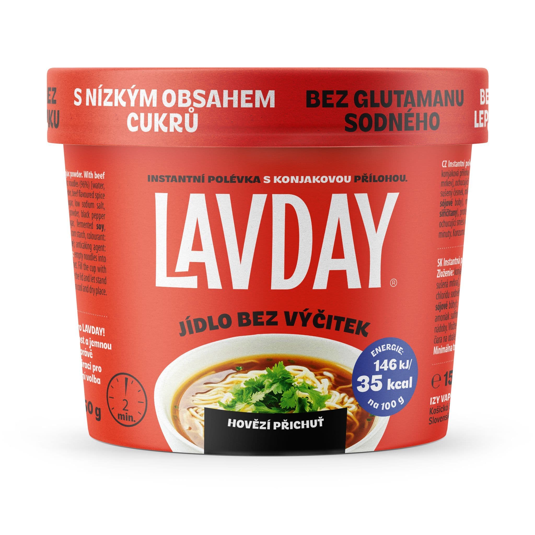 Lavday Instantní polévka s příchutí hovězího masa 150g