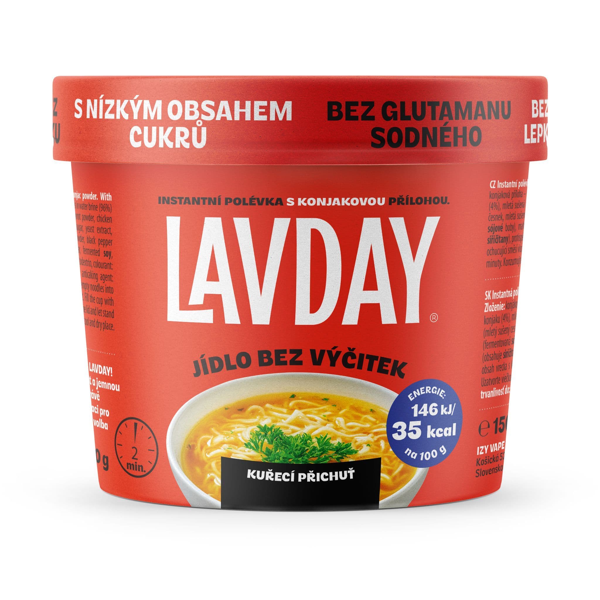 Lavday Instantní polévka s příchutí kuřecího masa 150g
