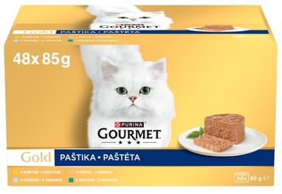 Gourmet Gold Multipack paštiky mix příchutí 48x85g
