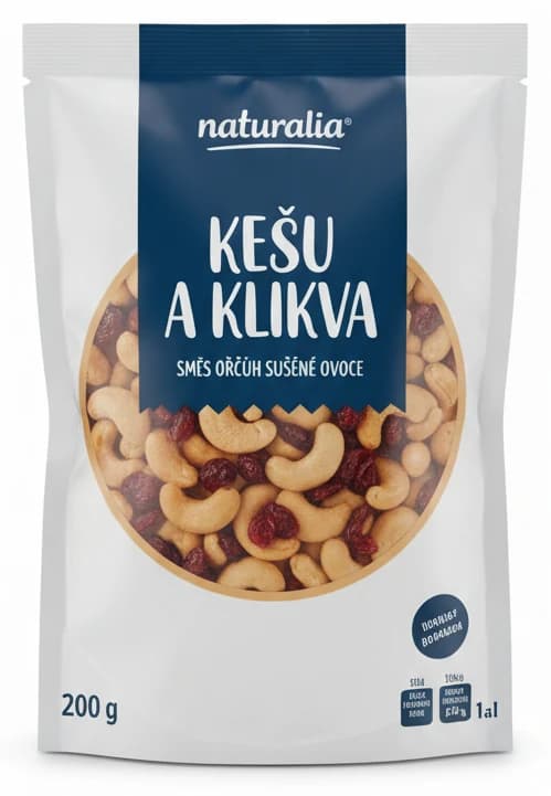 Kešu a klikva Naturalia