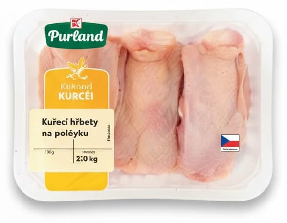 Kuřecí hřbety na polévku