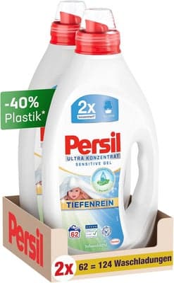 Persil Ultra koncentrovaný Sensitive Gel, 2x 62 pracích dávek 124.0 dávek