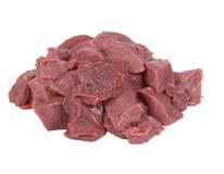 Libové kostky hovězí ořech 2 x 2 cm volně ložené chlaz. váž. cca 8 kg vlastní výroba