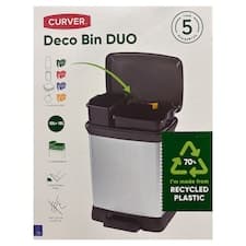 Curver Deco Duo odpadkový koš 39 x 33 x 51 cm 10 l + 18 l
