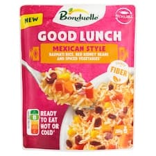 Bonduelle Good Lunch mexický styl rýže basmati, červené fazole a kořeněná zelenina 250g