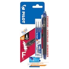 Pilot Frixion Point Roller Clicker tenký 0,5 mm sada 1 ks + náplně modrá 3 ks