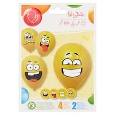 Party Time Smiley balónky 25 cm 6 ks