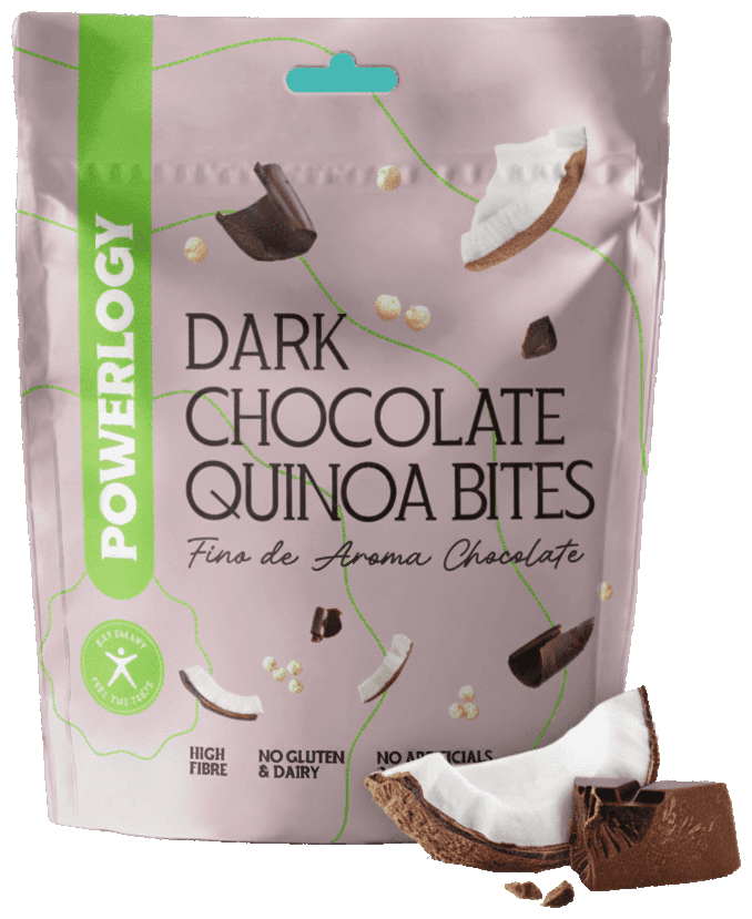 Powerlogy Quinoa bites hořká čokoláda