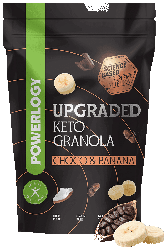 Powerlogy Upgraded keto granola čokoláda a banán