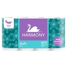 Harmony Soft White toaletní papír 3 vrstvy 8 ks