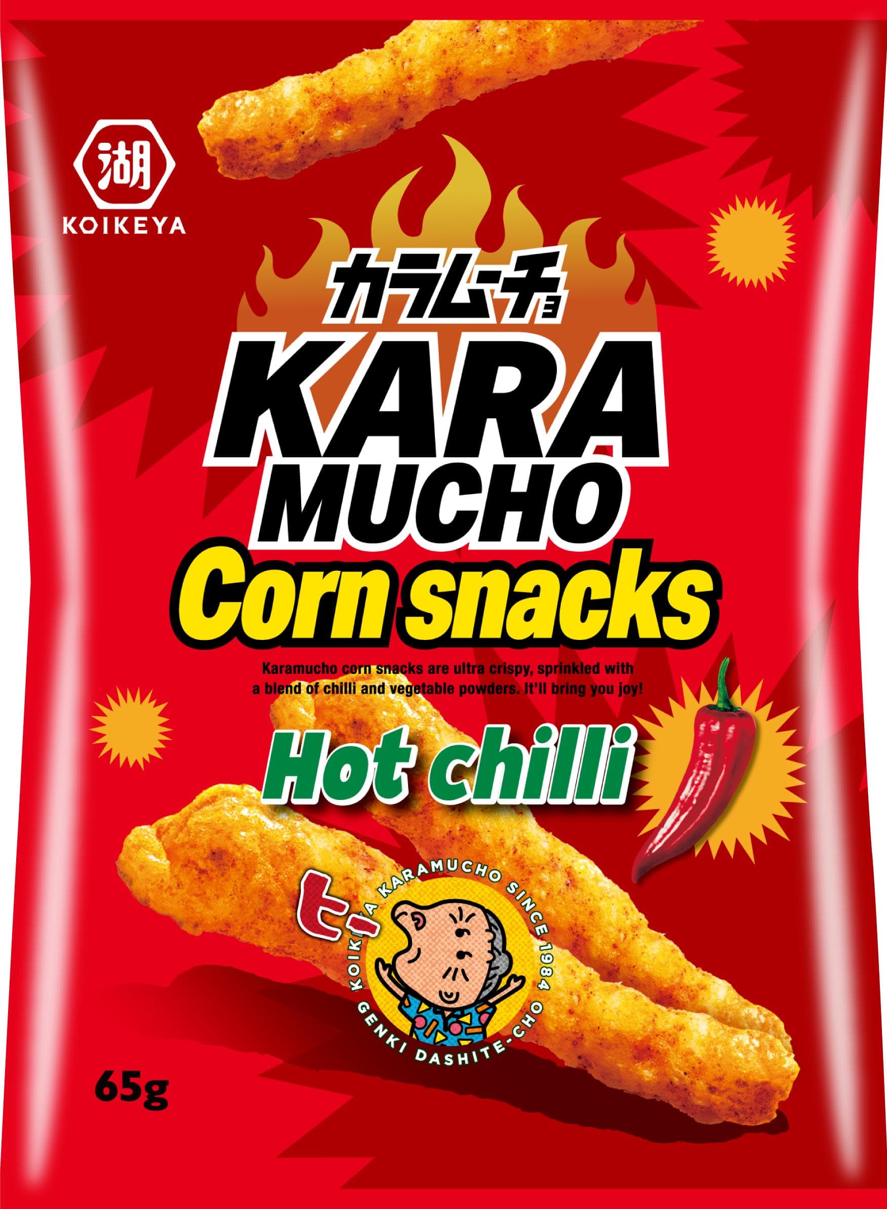 Karamucho Kukuřičné krekry Hot Chili 65 g