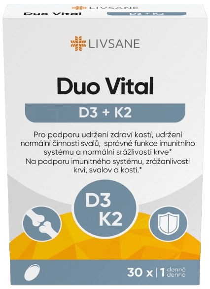 LIVSANE Duo Vital D3+K2 tob.30