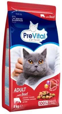 PreVital Granule pro dospělé kočky, hovězí