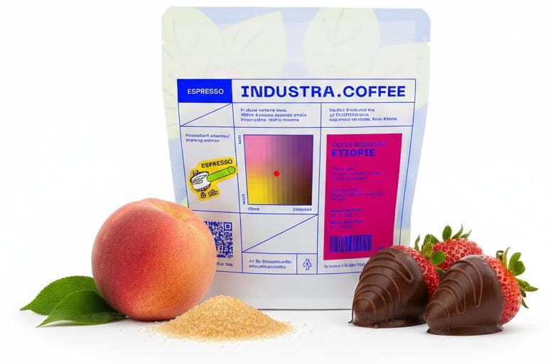 Industra.Coffee Etiopie Danse Mormora espresso zrnková káva