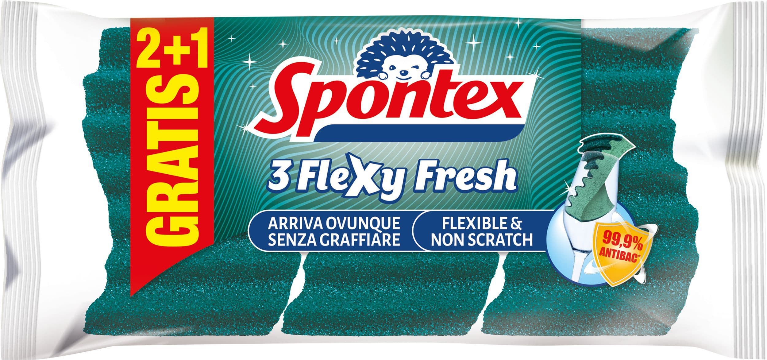 Spontex Flexy Fresh houbička 2+1 ZDARMA