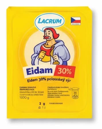 Lacrum Eidam 30% polotvrdý plátkový sýr 100g