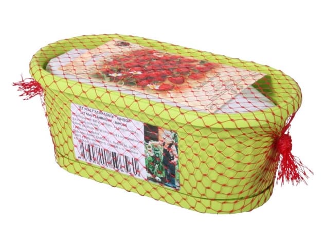 Truhlík Malý Zahradník – jahoda + substrát a osivo, Ø 22 cm 1 ks