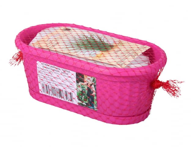 Truhlík Malý Zahradník – pažitka + substrát a osivo, Ø 22 cm