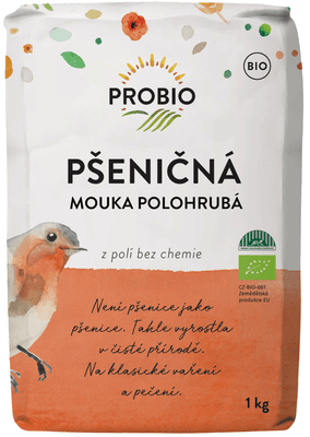Probio Mouka pšeničná bílá polohrubá