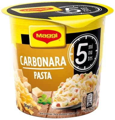 Maggi 5 minutes Pasta Carbonara, kelímek