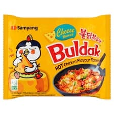 Samyang Buldak Pšeničná nudlová polévka s příchutí pálivého kuřete a sýru 140g