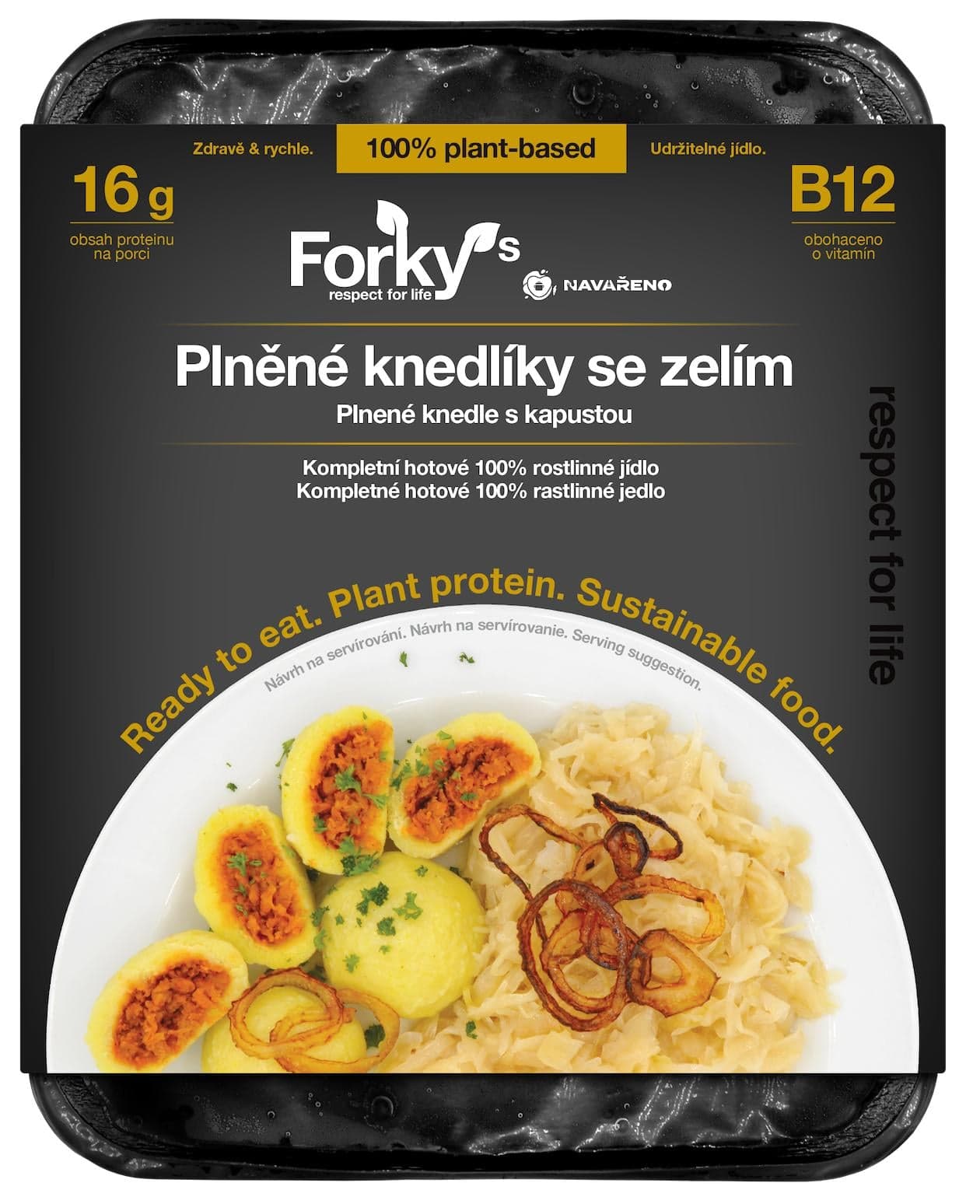 Forky's Plněné knedlíky se zelím