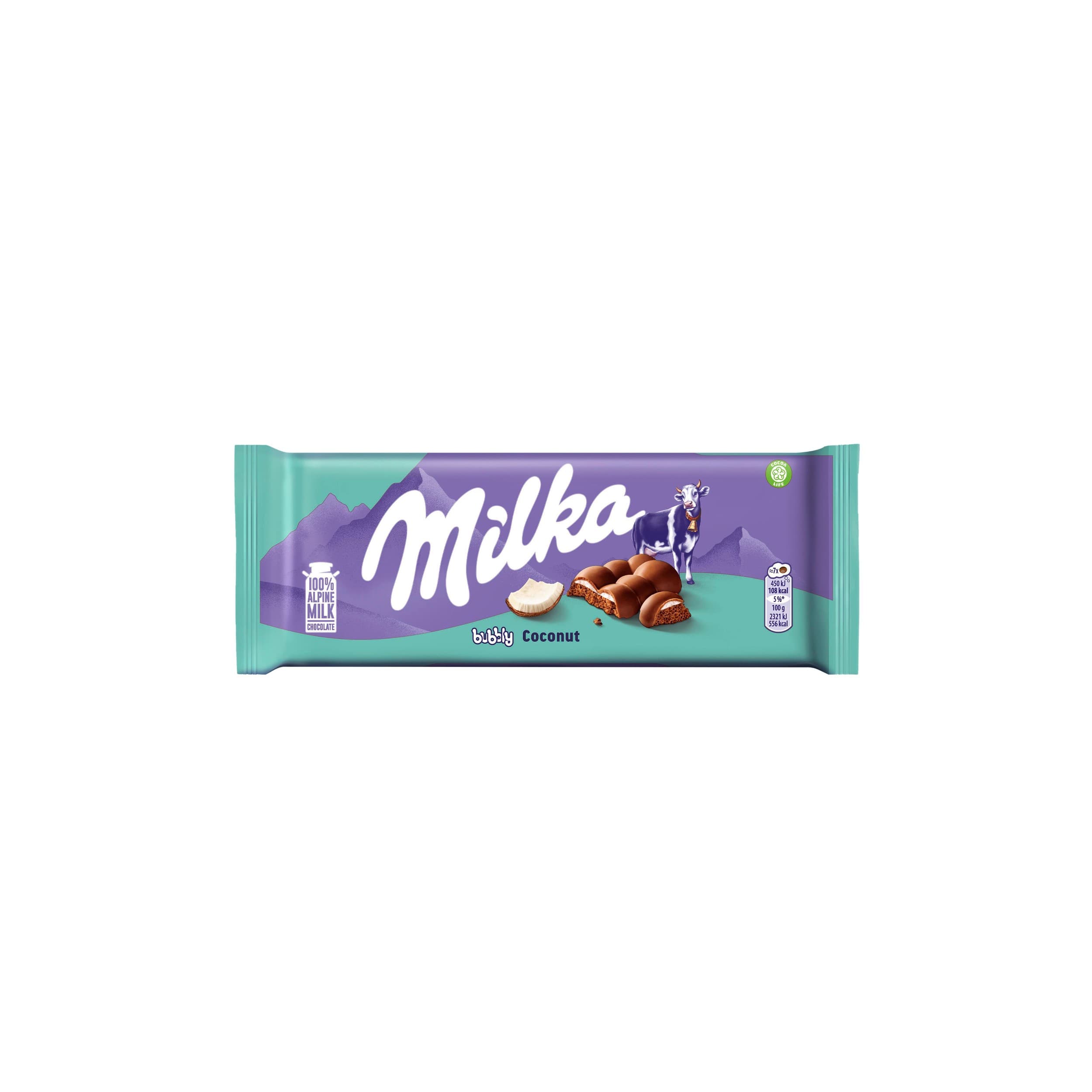 Milka Čokoláda Bubbly kokosová 97g