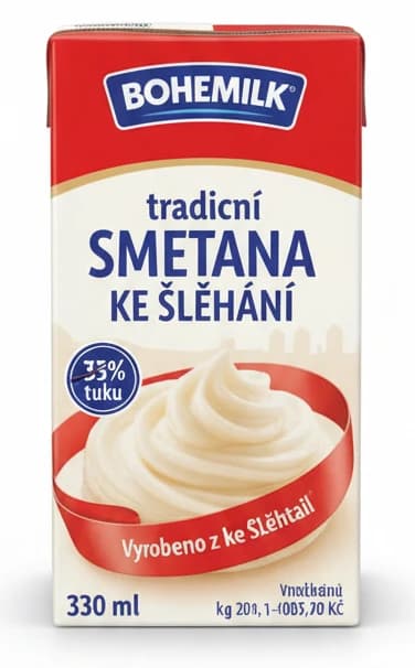 BOHEMILK Tradiční smetana ke šlehání