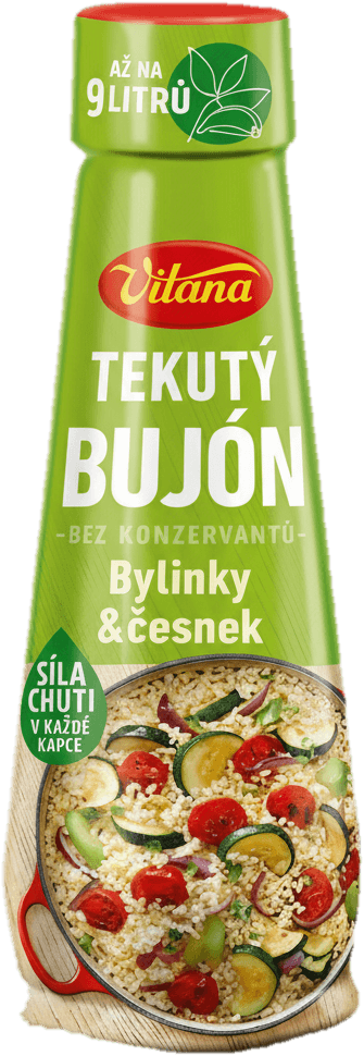 Vitana Tekutý bujón bylinky a česnek