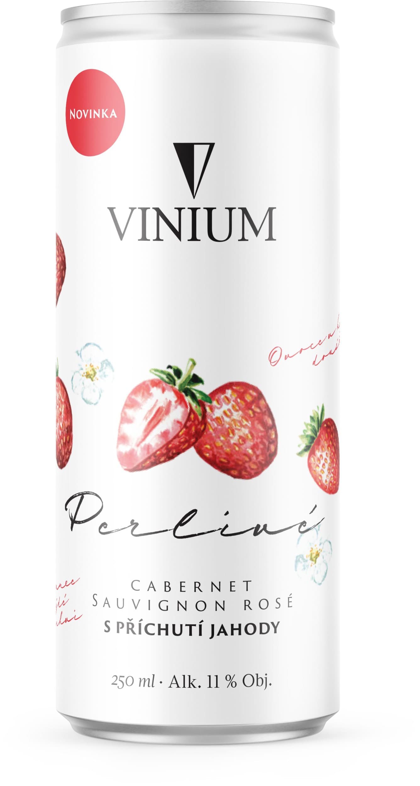 Perlivé Cabernet Sauvignon rosé s příchutí a plnou vůní jahod 250ml