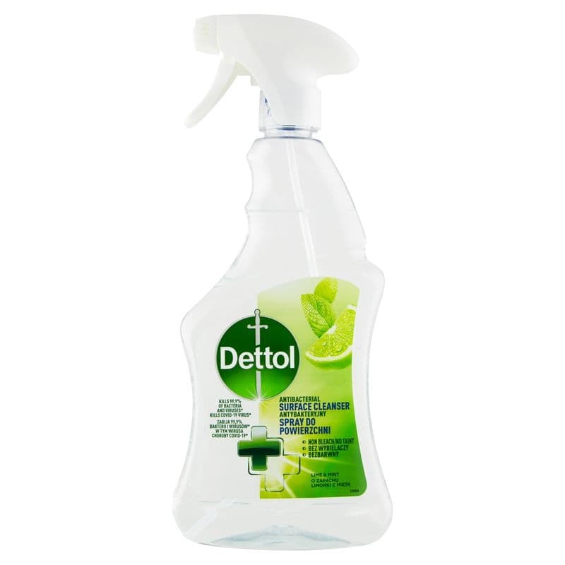 DETTOL Antibakteriální sprej na povrchy Limetka a Máta 500ml