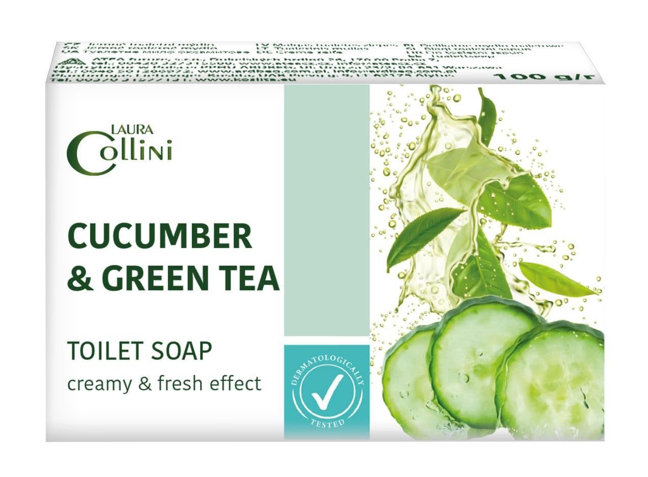 Laura Collini Mýdlo Cucumber&GreenTea, 100g