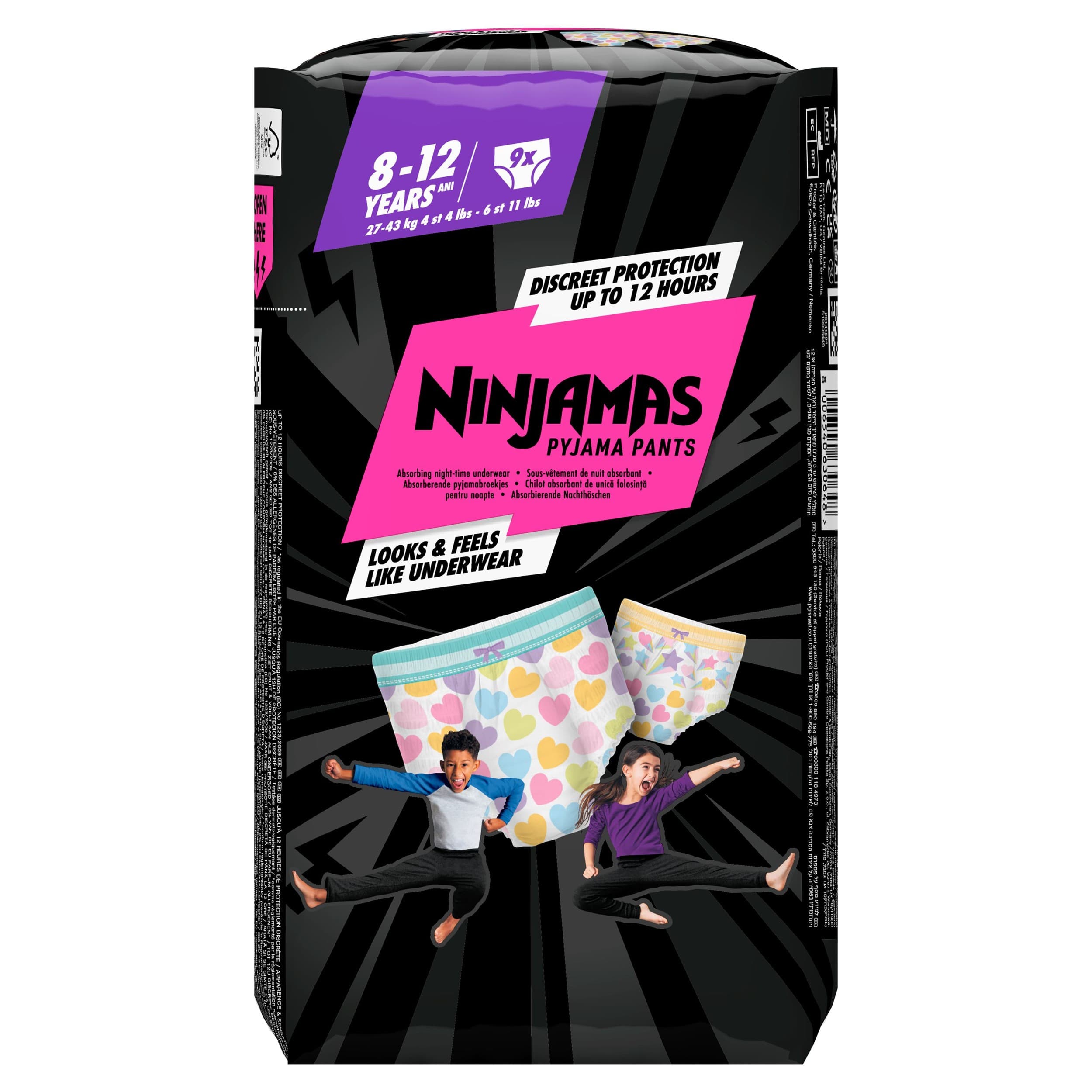 Ninjamas Pyjama Kalh Plenky S8 9ks Heart
