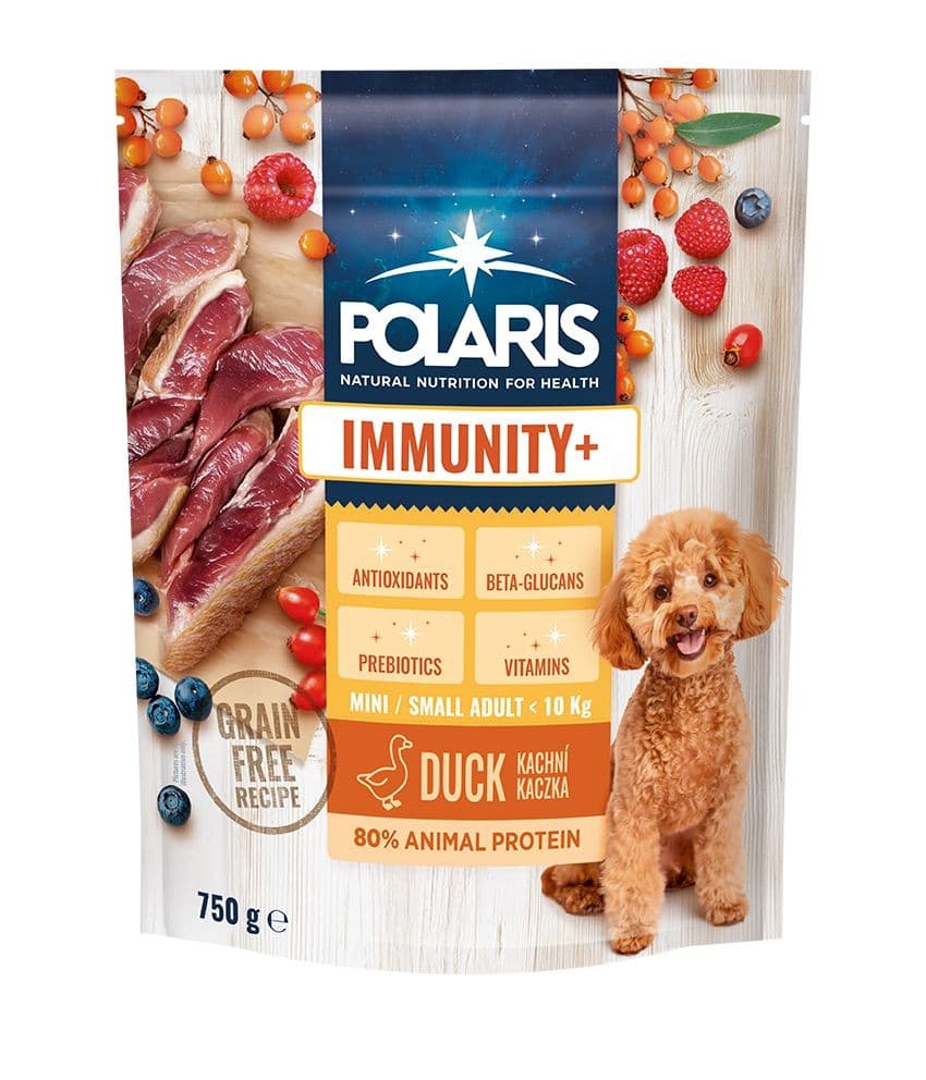 Polaris Imunity+ granule pro psa s čerstvým masem small&mini kachní 750g