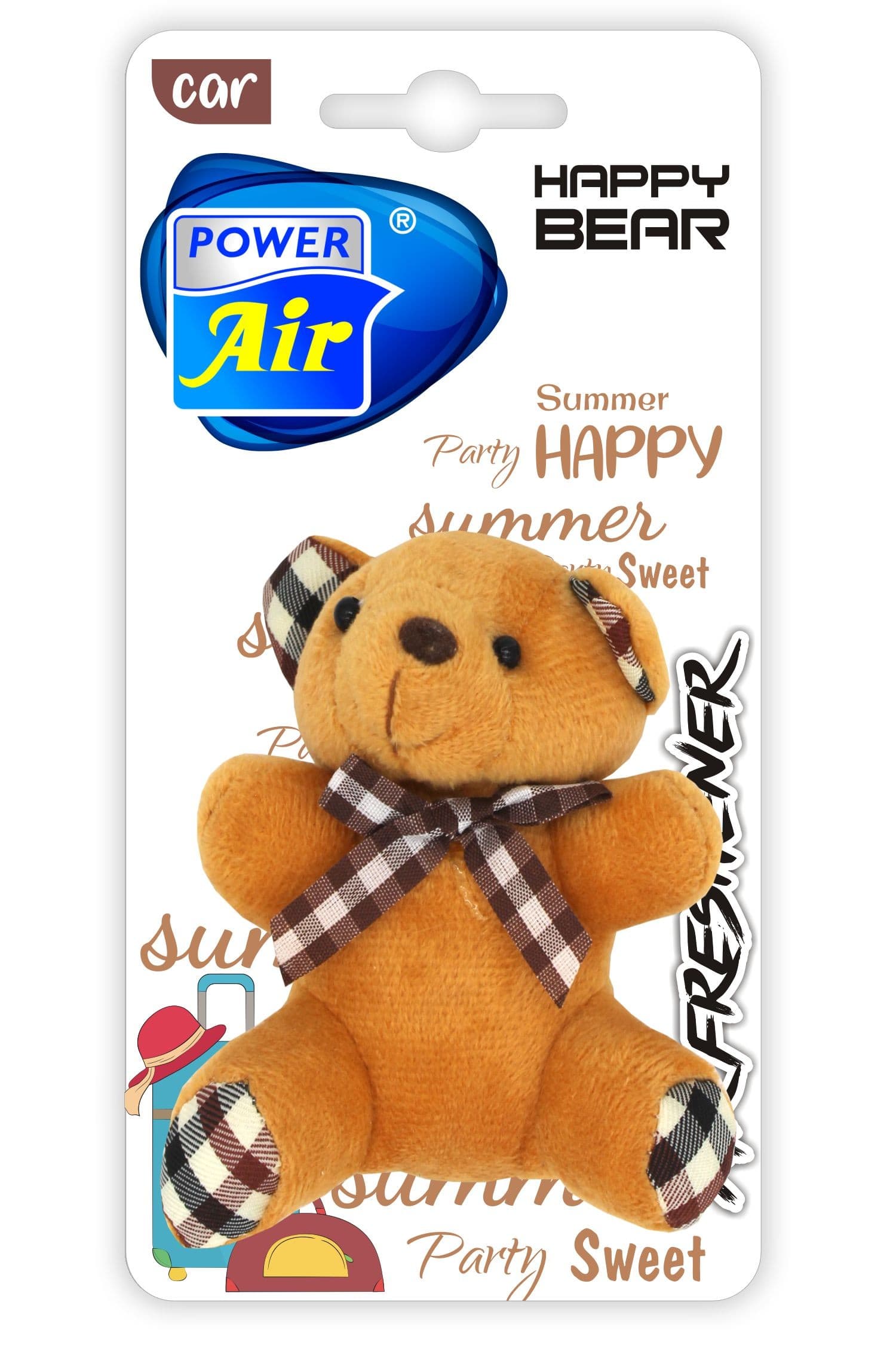 Autovůně POWER AIR Happy Bear Brown Black Dragon