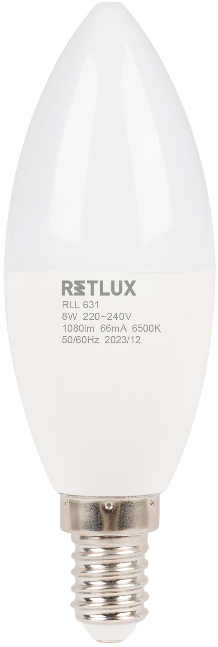 Retlux LED žárovka 8W C37 E14 DL 1ks