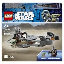 LEGO Star Wars 75436 Mandalorian a Grogu a spídrová motorka