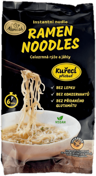 Ňamish Instantní nudle celozrnné s kuřecí příchutí