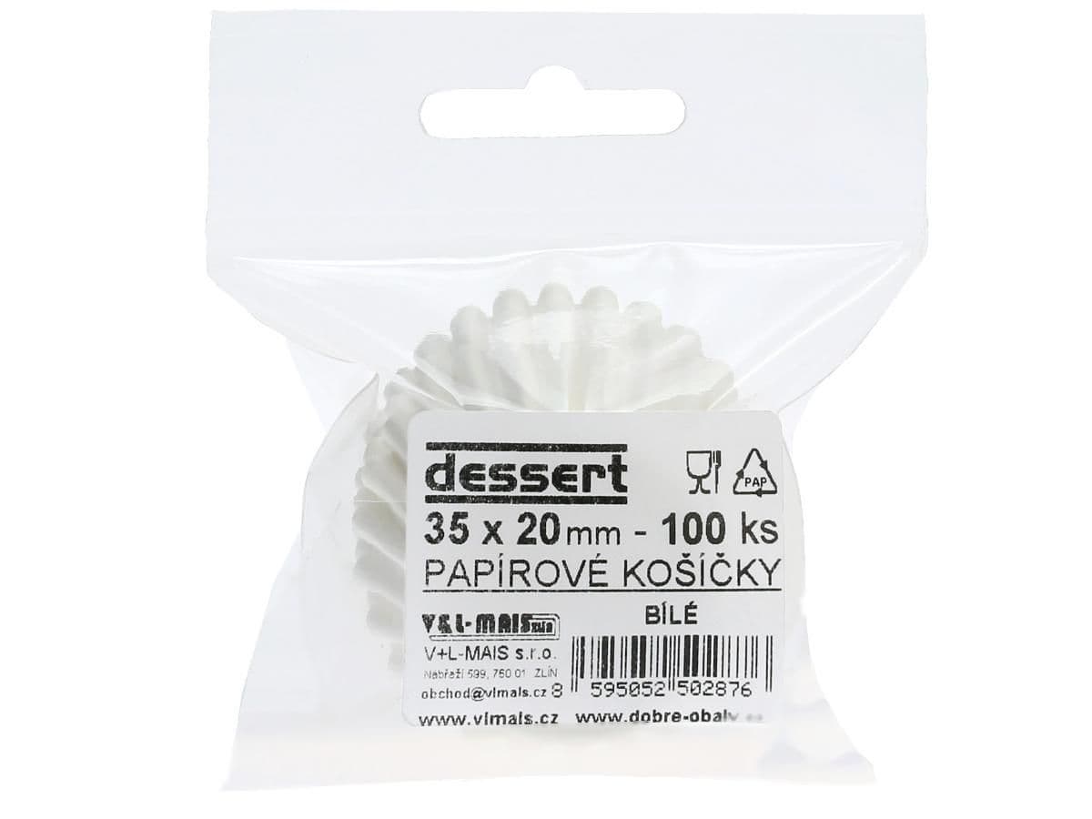 V+L Mais Košíček papírový střední 35x20mm 100 ks