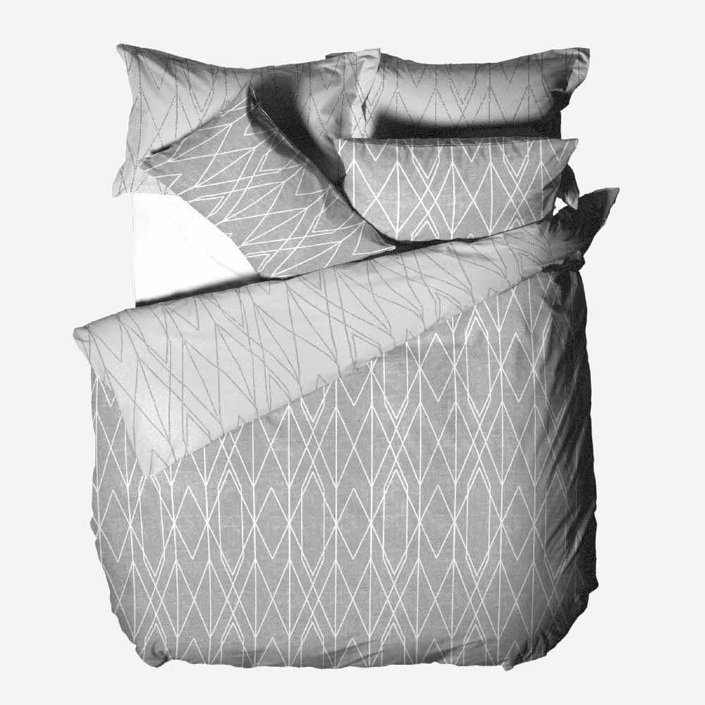 Povlečení KREP 140x200 TOP CLASS - Gray stripes
