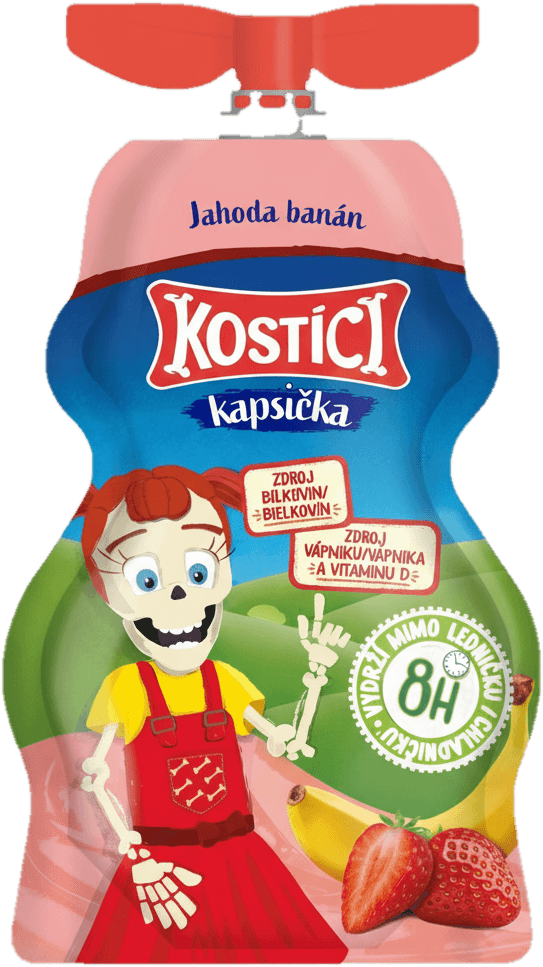 Kostíci Kapsička jahoda a banán