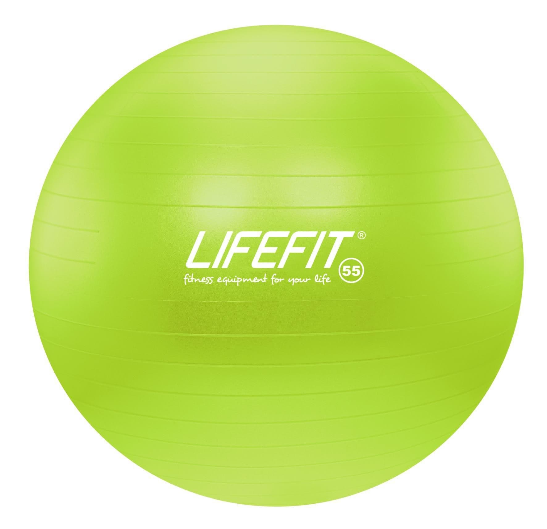 Gymnastický míč LIFEFIT ANTI-BURST 55 cm, zelený