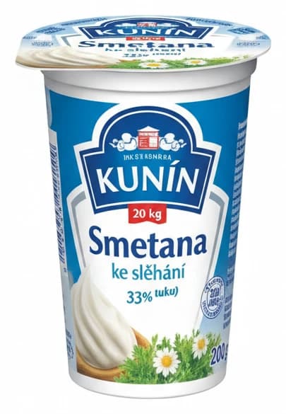 KUNÍN Smetana ke šlehání 200g