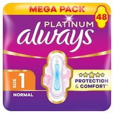 Always Platinum Hygienické Vložky Normal (Velikost 1) 48 Ks