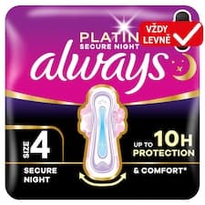 Always Platinum Hygienické Vložky Secure Night (Velikost 4) 20 Ks