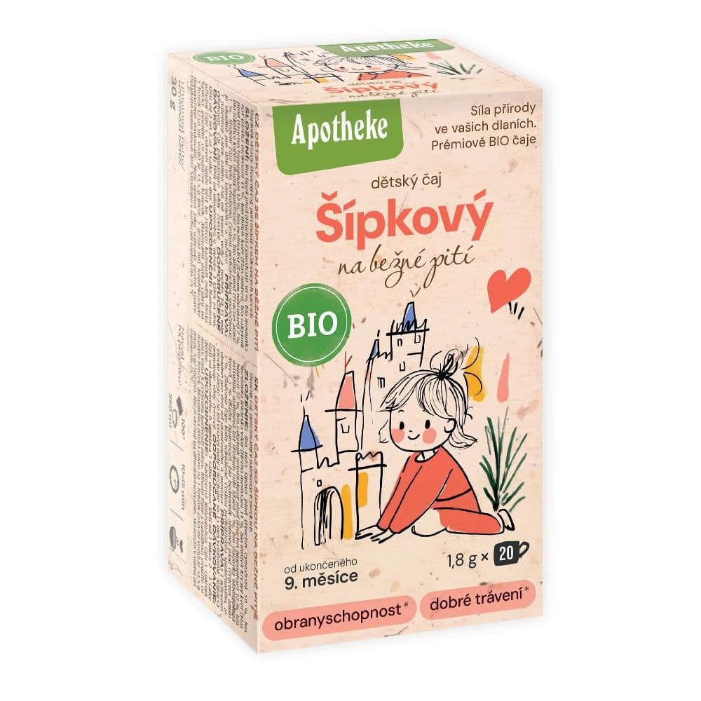 Apotheke BIO dětský Šípkový čaj na běžné pití 20x1,8g