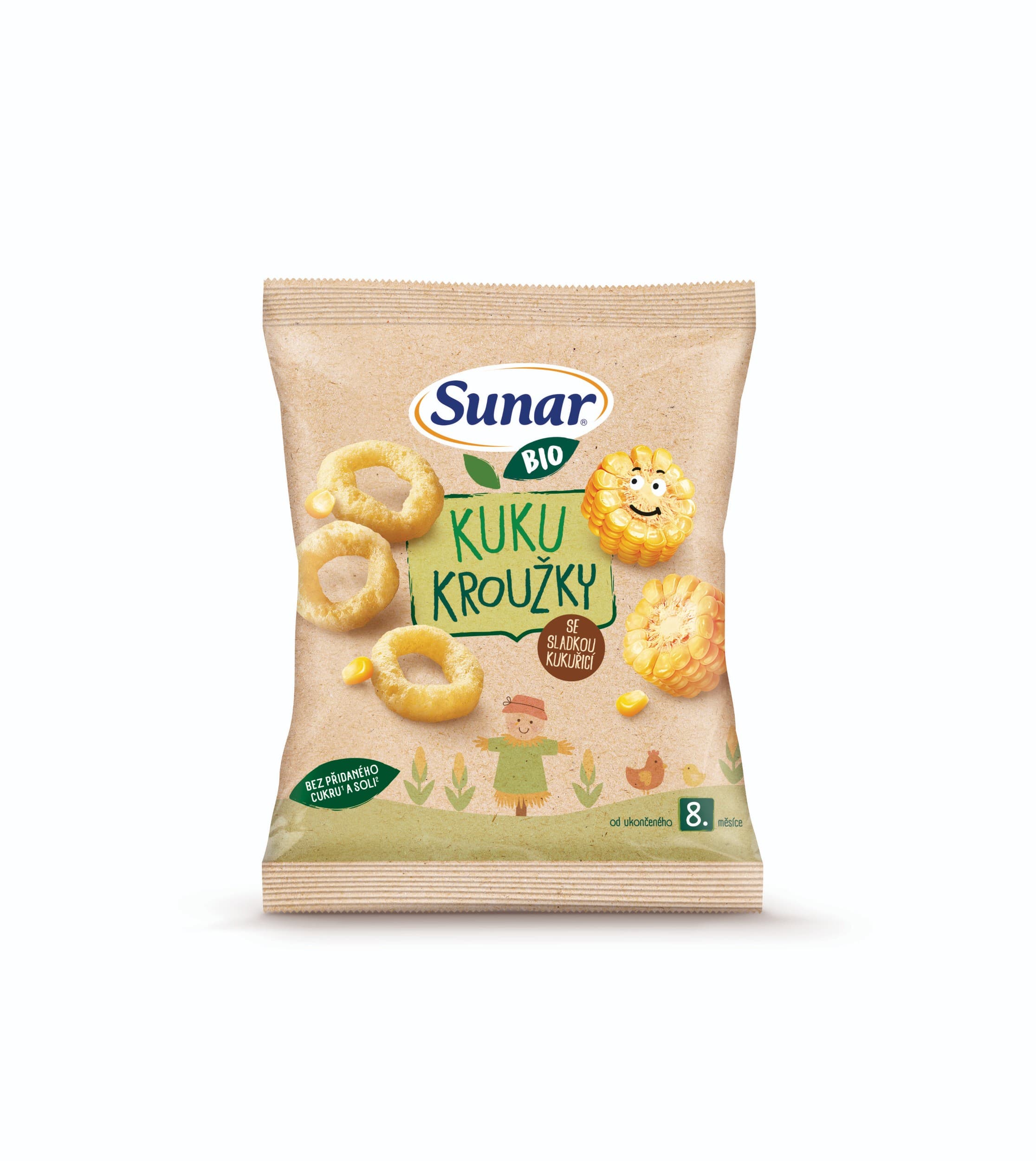 Sunar BIO dětské křupky Kuku kroužky 9m+, 20g