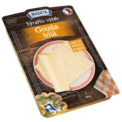 Madeta Sýrařův výběr Gouda (48%) plátky